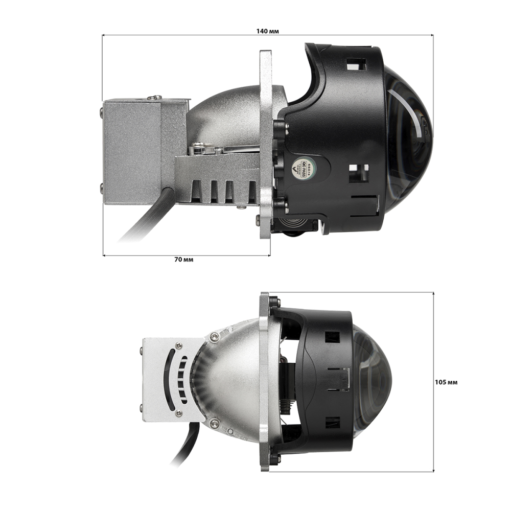 Комплект світлодіодних лінз Kamiso (Aozoom) ALPD23-02 Truck Bi-LED 24V 48/58W