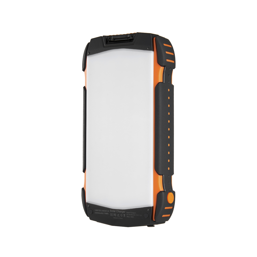 УМБ PowerBank із сонячною панеллю, повербанк КВАНТ SC27 20000mAh