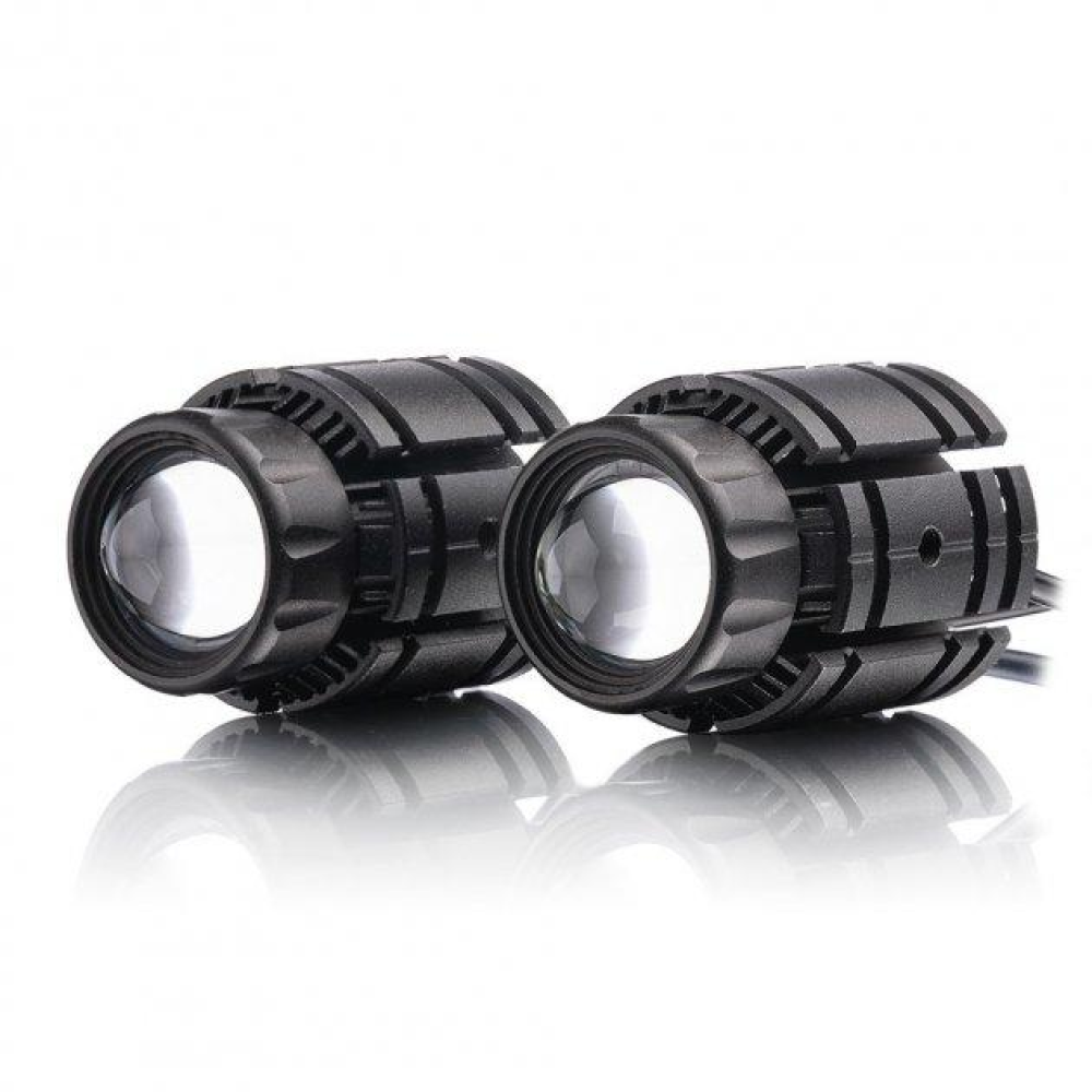 Лазерна фара (Bi) 40W (W/Y) (MINI) 8-80V корпус IP 68 (к-т 2шт) Лазерні фари для позашляховиків