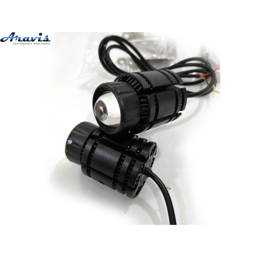 Лазерна фара (Bi) 40W (W/W) (MINI) 8-80V корпус IP 68 (к-т 2шт) Лазерні автомобільні фари