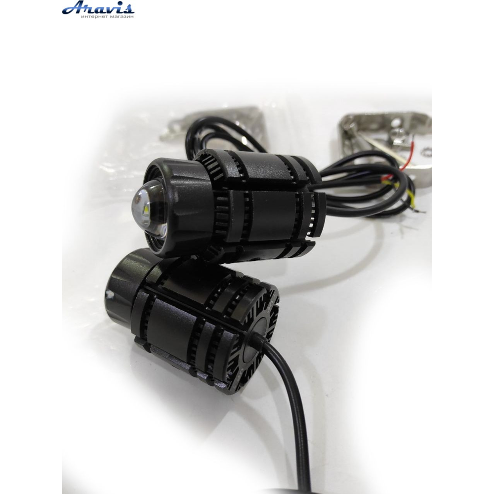 Лазерна фара (Bi) 40W (W/W) (MINI) 8-80V корпус IP 68 (к-т 2шт) Лазерні автомобільні фари