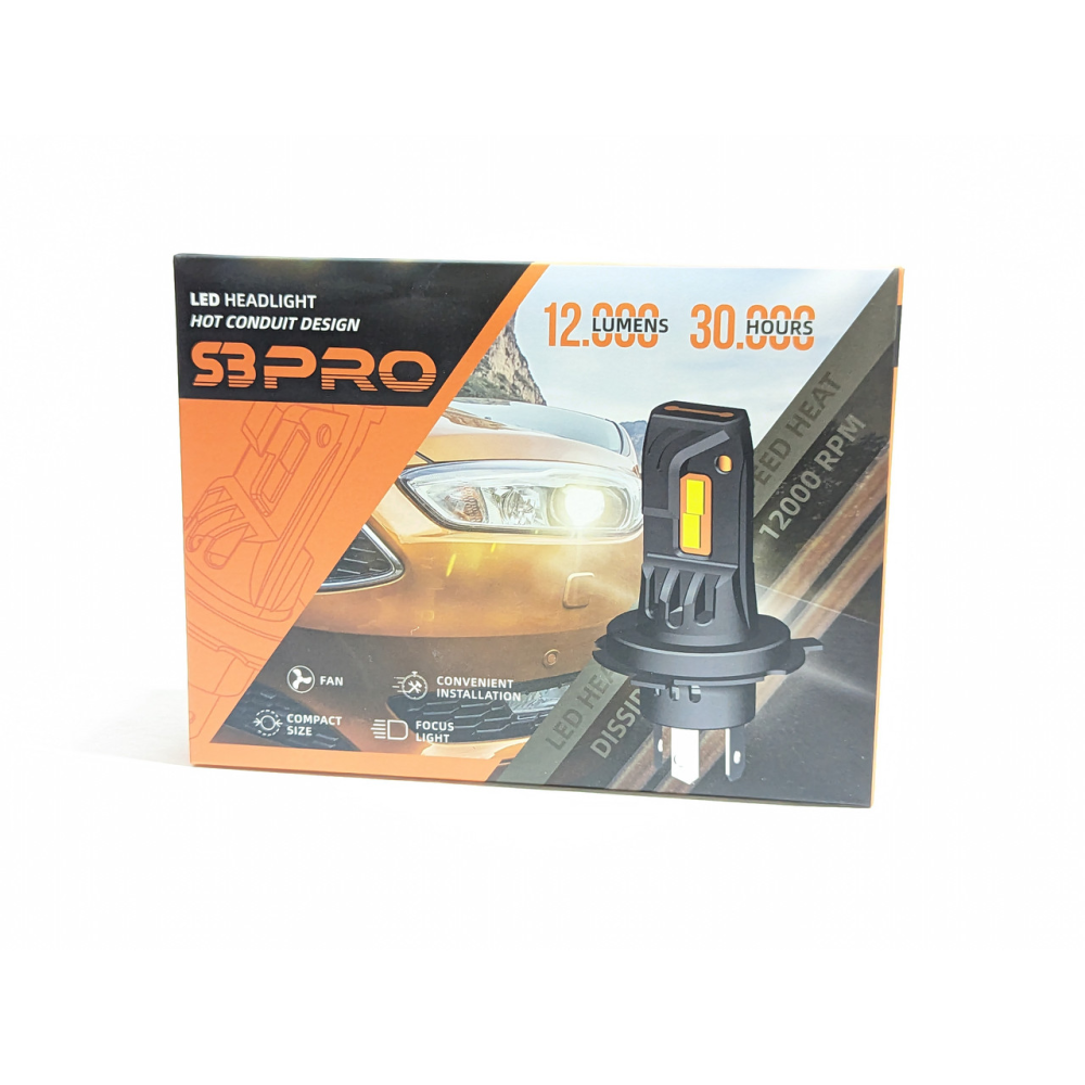 PRO Led mini лампа світлодіодна H4 12-24V 60W (ватт) SET/комплект