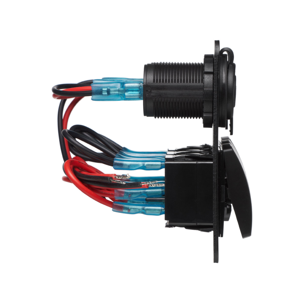 Блок переключателей HeadLight 3+2 синяя подсветка 12V