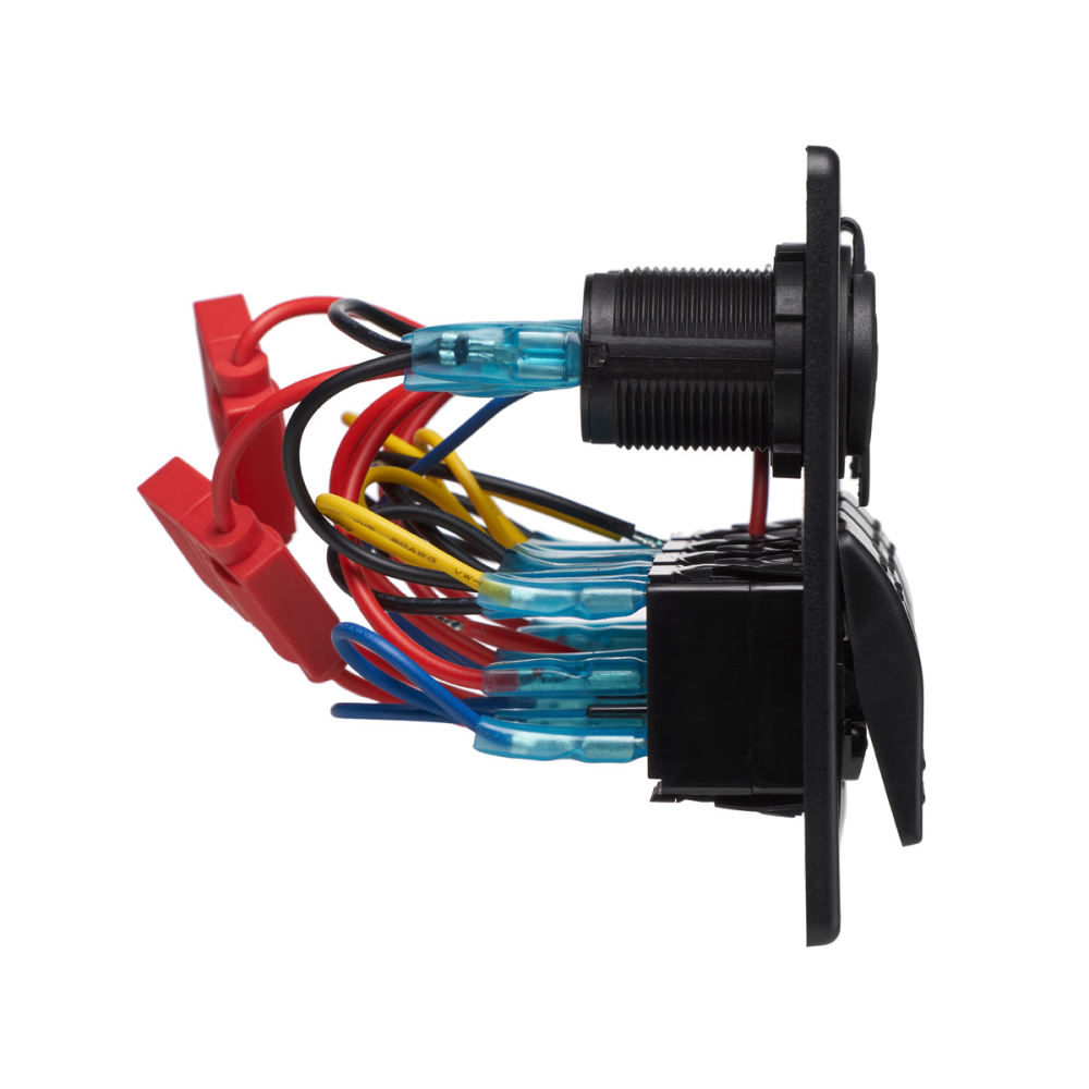 Блок переключателей HeadLight 4+2 синяя подсветка 12V