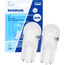 Комплект світлодіодних ламп Narva 18145B2 W5W LED Range Performance 12V W2,1x9,5d WHITE 6000K (2 шт)