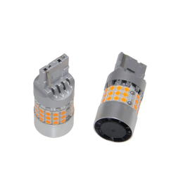 Комплект світлодіодних ламп LED Qline 7440 (W21W) Amber CANBUS (2шт) 12V