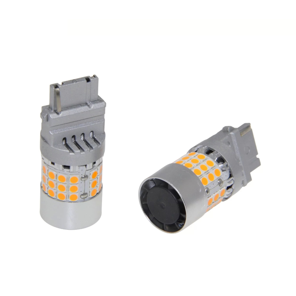 Комплект світлодіодних ламп LED Qline 3156 (P27W) Amber CANBUS (2шт) 12V