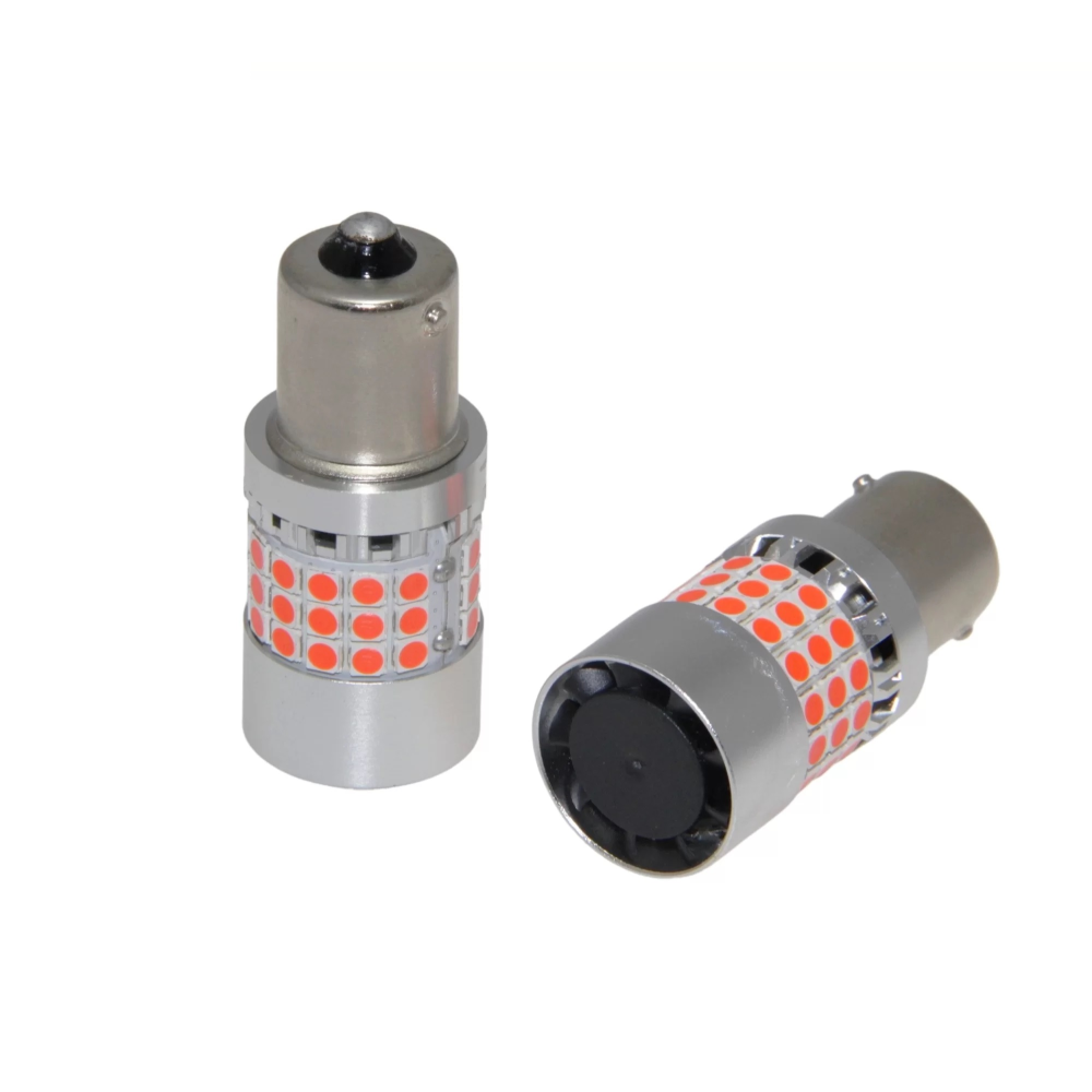 Комплект світлодіодних ламп LED Qline 1156 (P21W) Red CANBUS BA15S (2шт) 12V