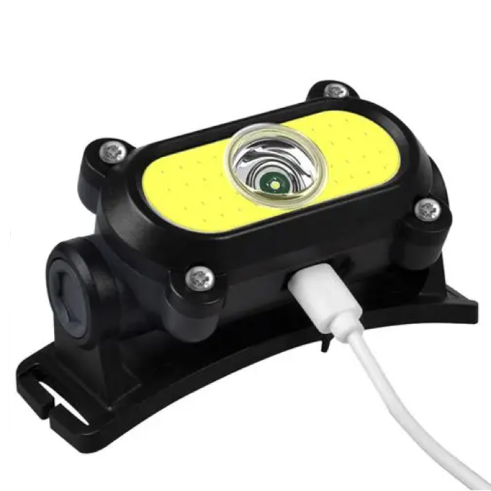 Фонарь аккумуляторный налобный KX-210 XPE3W+COB5W