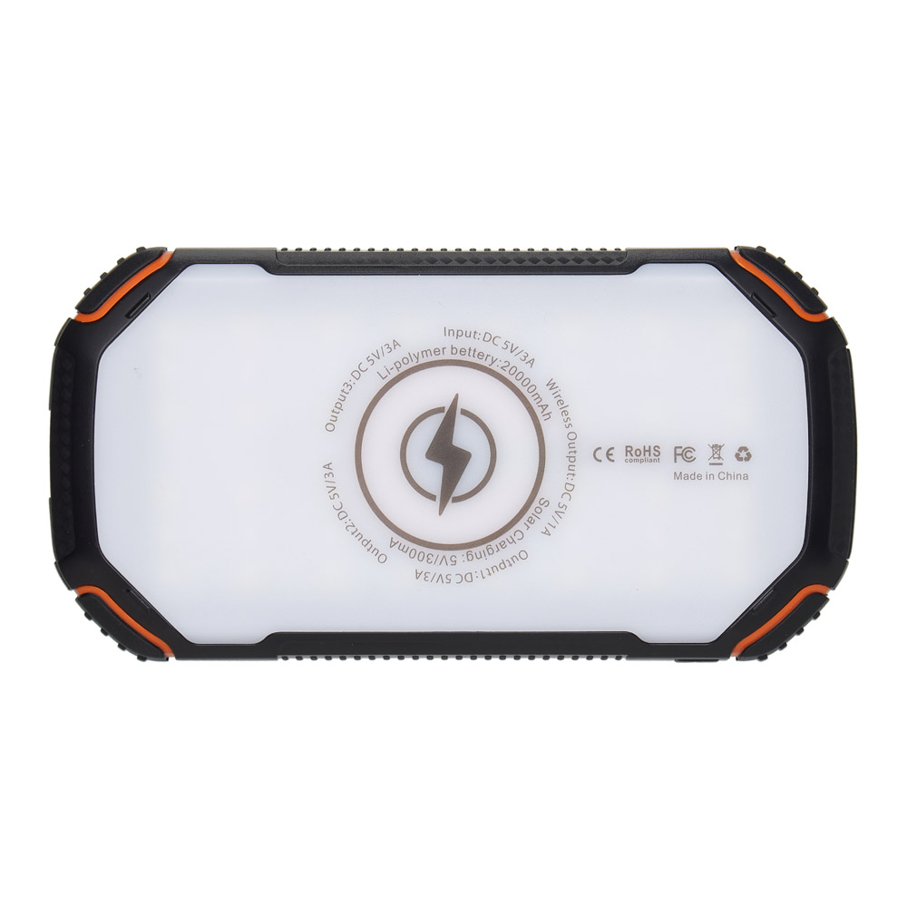 УМБ PowerBank із сонячною панеллю, повербанк КВАНТ WSC31 20000mAh