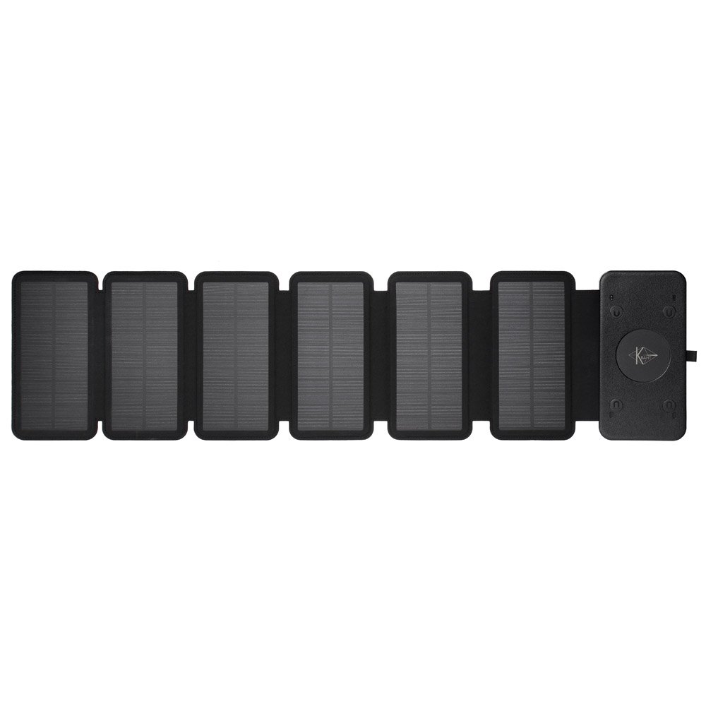 УМБ PowerBank із сонячною панеллю, повербанк КВАНТ WSC26/6 30000mAh + 6 panels