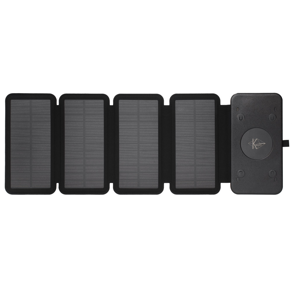 УМБ PowerBank із сонячною панеллю, повербанк КВАНТ SC26/4 20000mAh + 4 panels