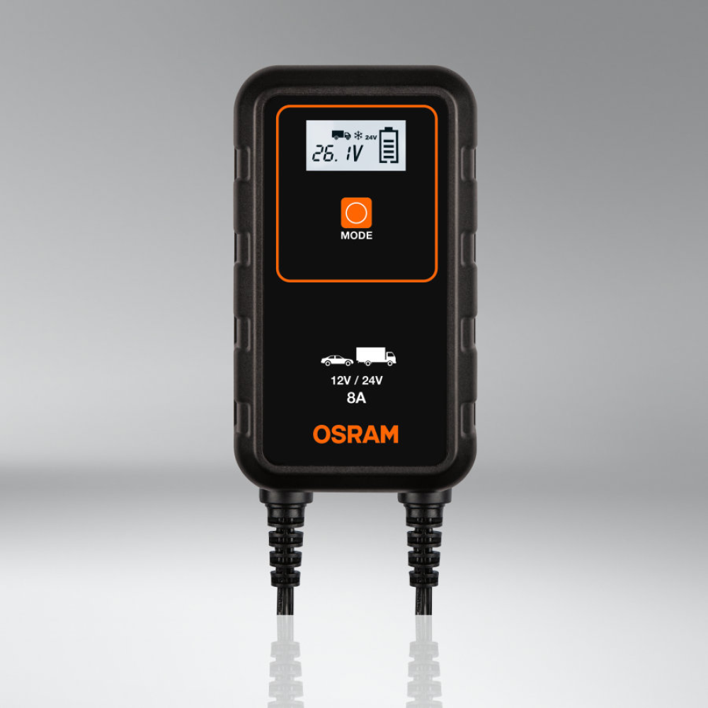 Интелектуальное зарядное устройство OSRAM OEBCS908 12/24V 8A
