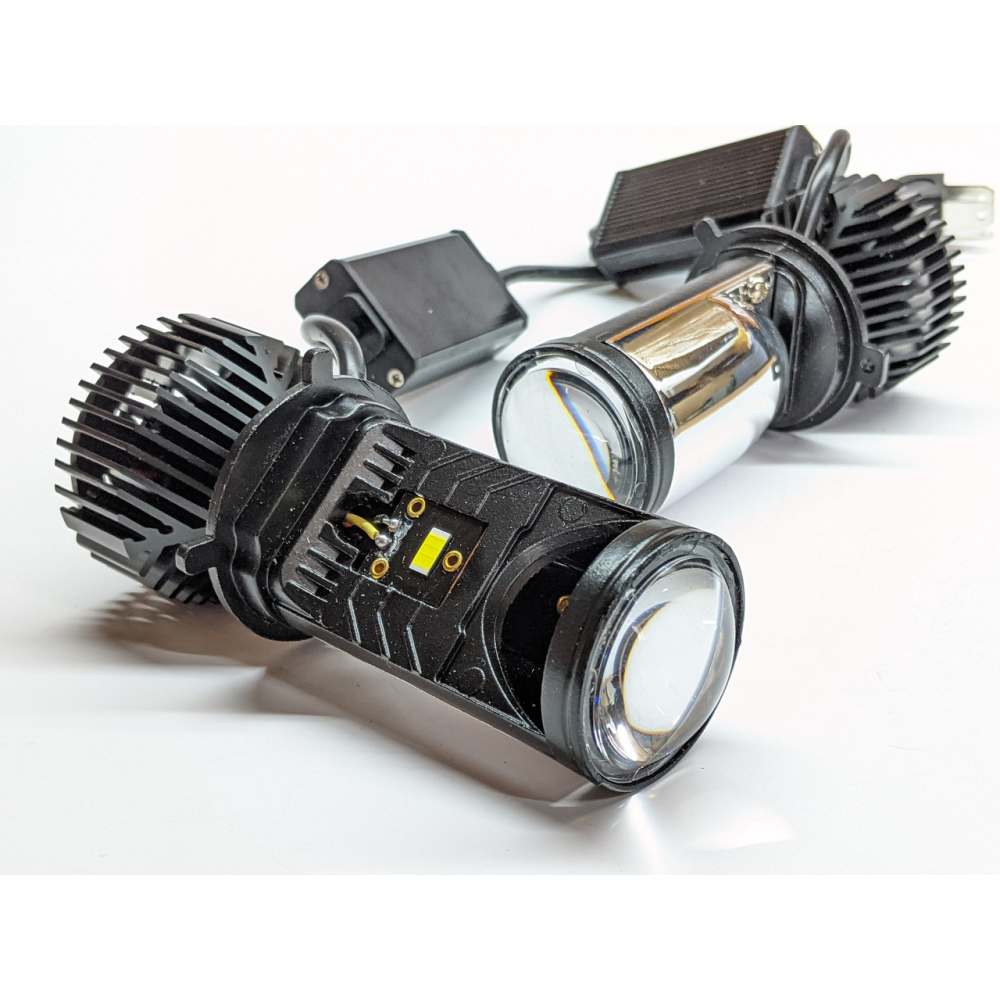 BI-LED лінзи H4 40W 12-24V 5000K 8000 Lm. Авто лінзи (Діоди LG Korean)