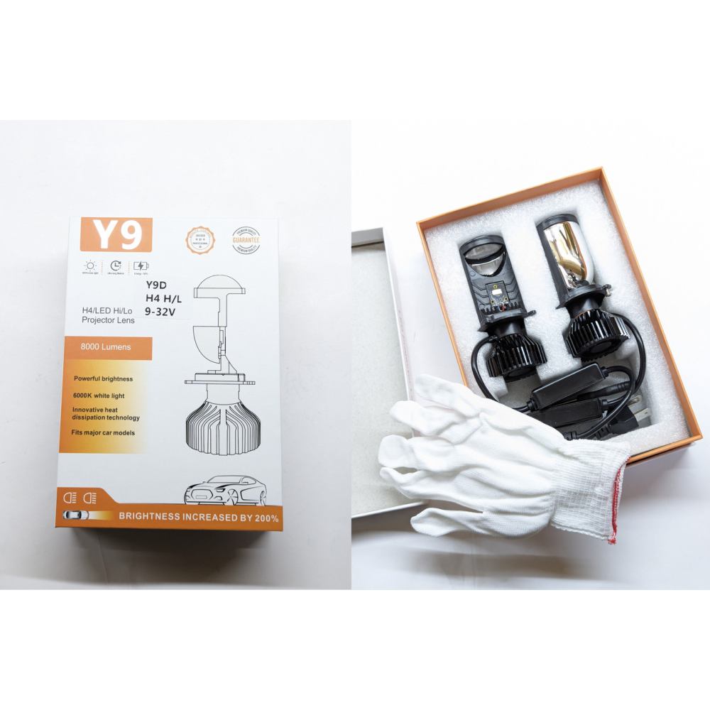 BI-LED лінзи H4 40W 12-24V 5000K 8000 Lm. Авто лінзи (Діоди LG Korean)