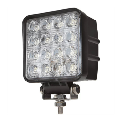 Світлодіодна LED фара 48 Вт (3 Вт*16ламп) (10.5х10.5х5см) LED квадратна фара на авто, трактор, автобус