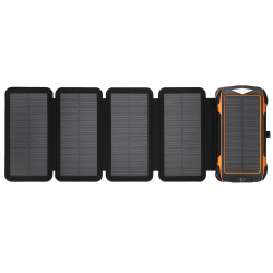 УМБ PowerBank із сонячною панеллю, повербанк КВАНТ WSC26/4 30000mAh + 4 panels