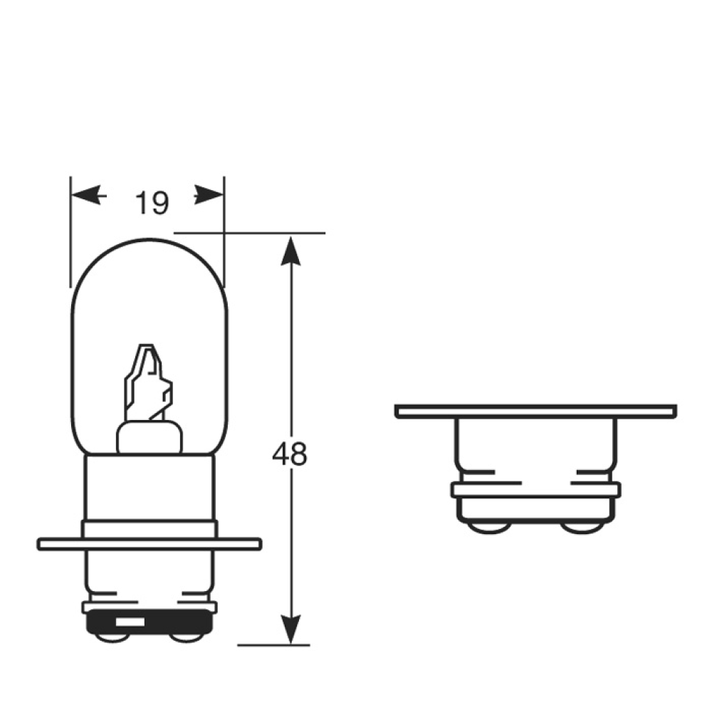 Автолампа RING 3603 12V 25/25W PX15D