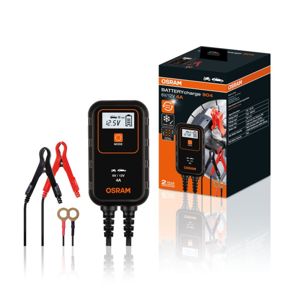 Интелектуальное зарядное устройство OSRAM OEBCS904 6/12V 4A