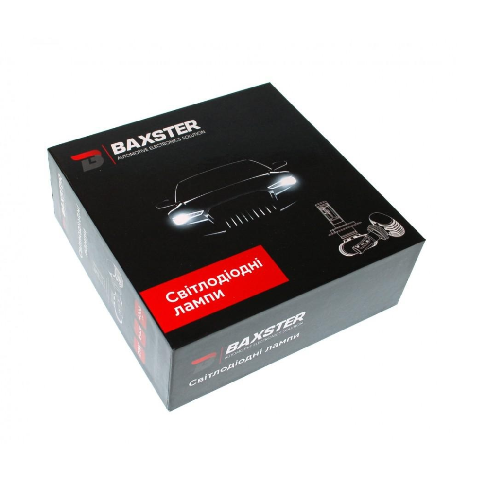 Комплект LED ламп BAXSTER S1 gen2 HB3 6000K 4000lm с радиатором