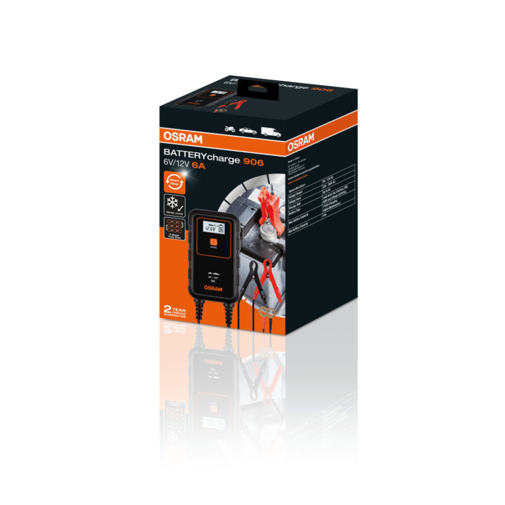 Интелектуальное зарядное устройство OSRAM OEBCS906 6/12V 6A