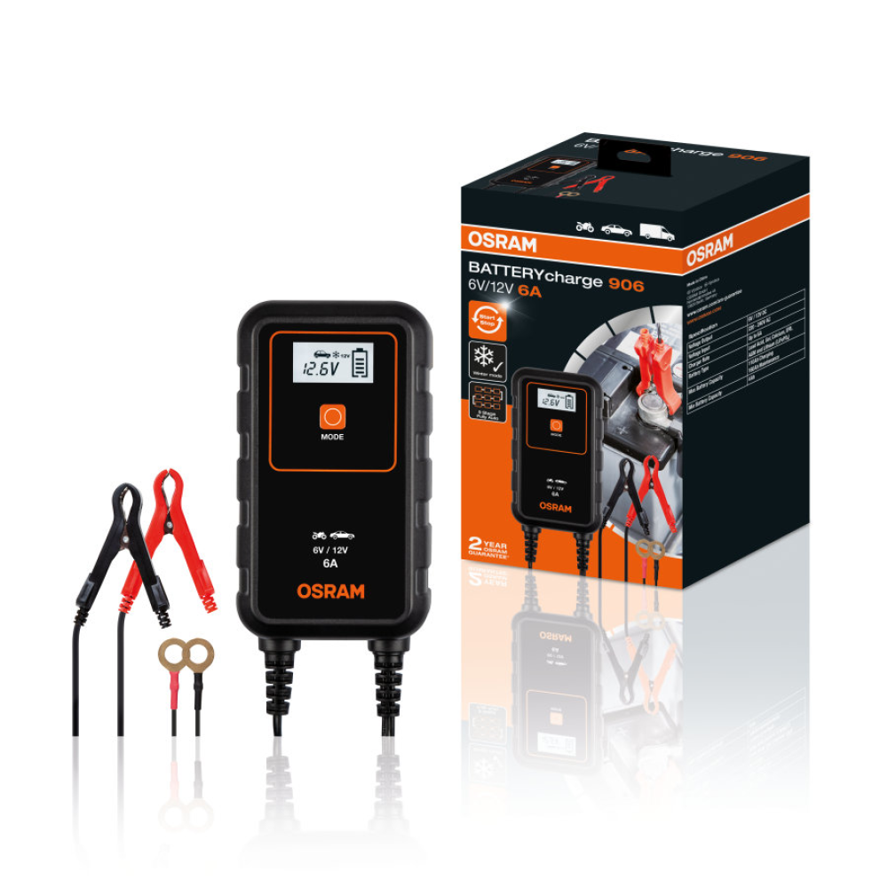 Интелектуальное зарядное устройство OSRAM OEBCS906 6/12V 6A