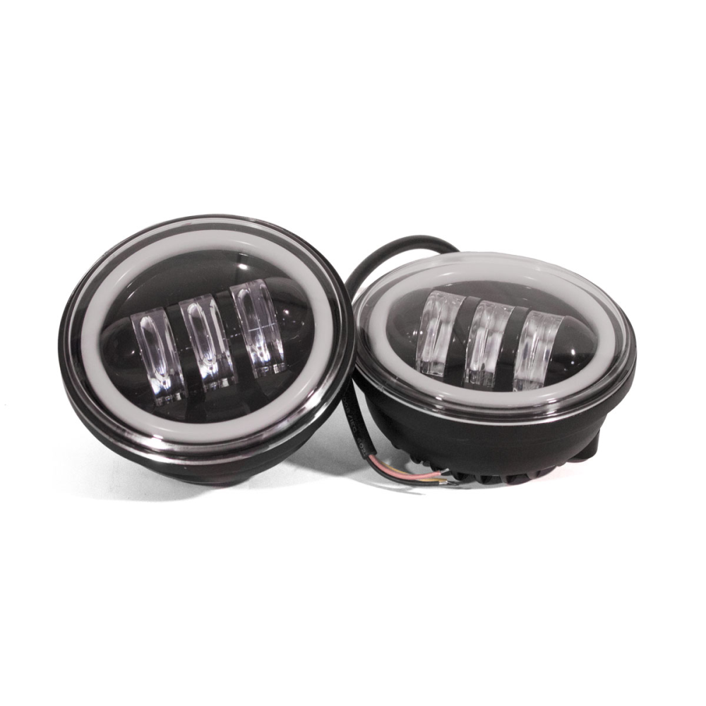 Комплект светодиодных противотуманных фар AllLight FA-422 9-30V D=110 мм с ангельскими глазками