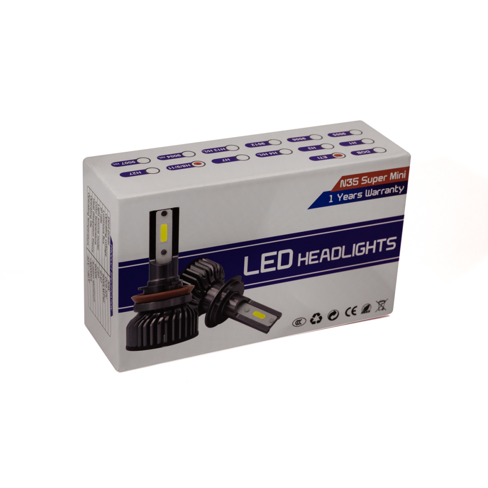 Комплект LED ламп HeadLight T18 H4 (P43t) 30W 9-32V 6000K