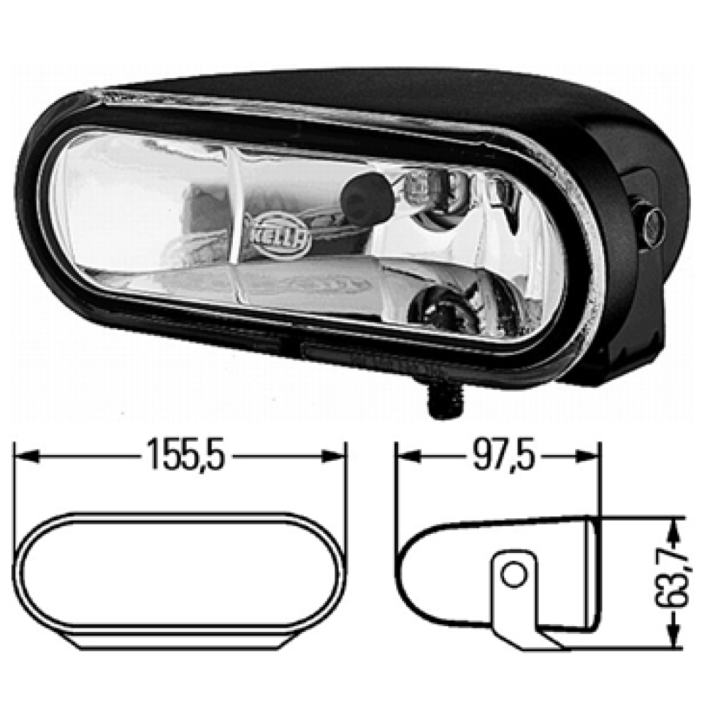 Фары противотуманного света FF-75 Hella 1NA008284801 (комплект 2 фары)