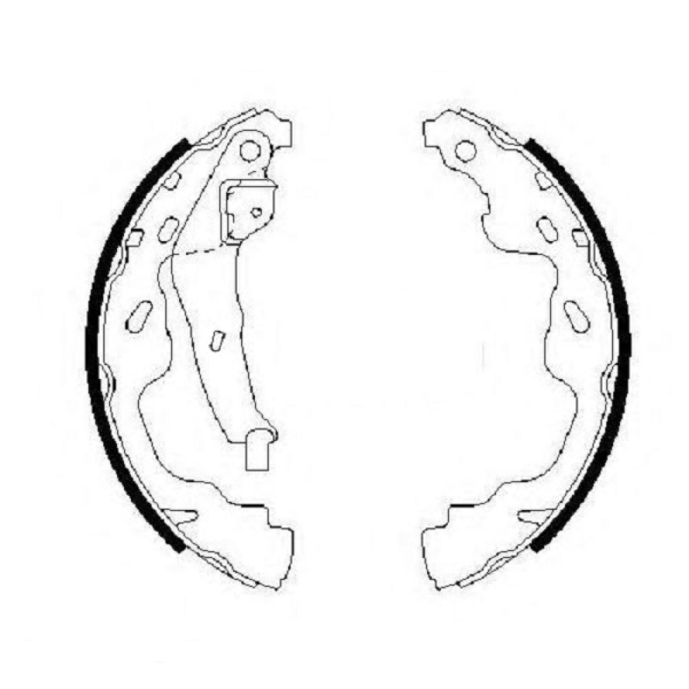 Тормозные колодки Bosch барабанные задние CITROEN/OPEL/PEUGEOT/SUZUKI/TOYOTA C1/Agil 0986487665