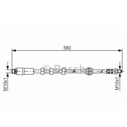 Тормозной шланг Bosch BMW 5/6 ““F ““03-10 1987476093