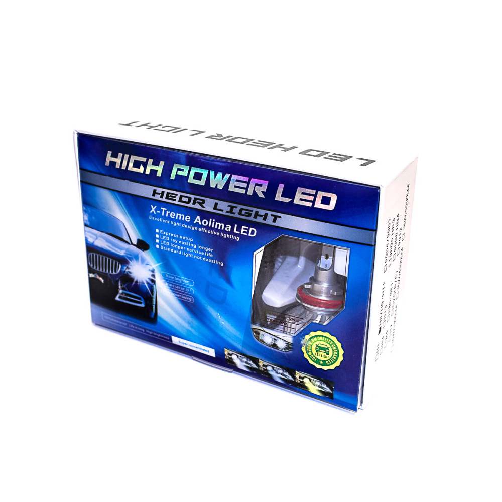 Комплект LED ламп AllLight F2 H11 50W 6500K 7000lm з вентиляторами (Philips technology)
