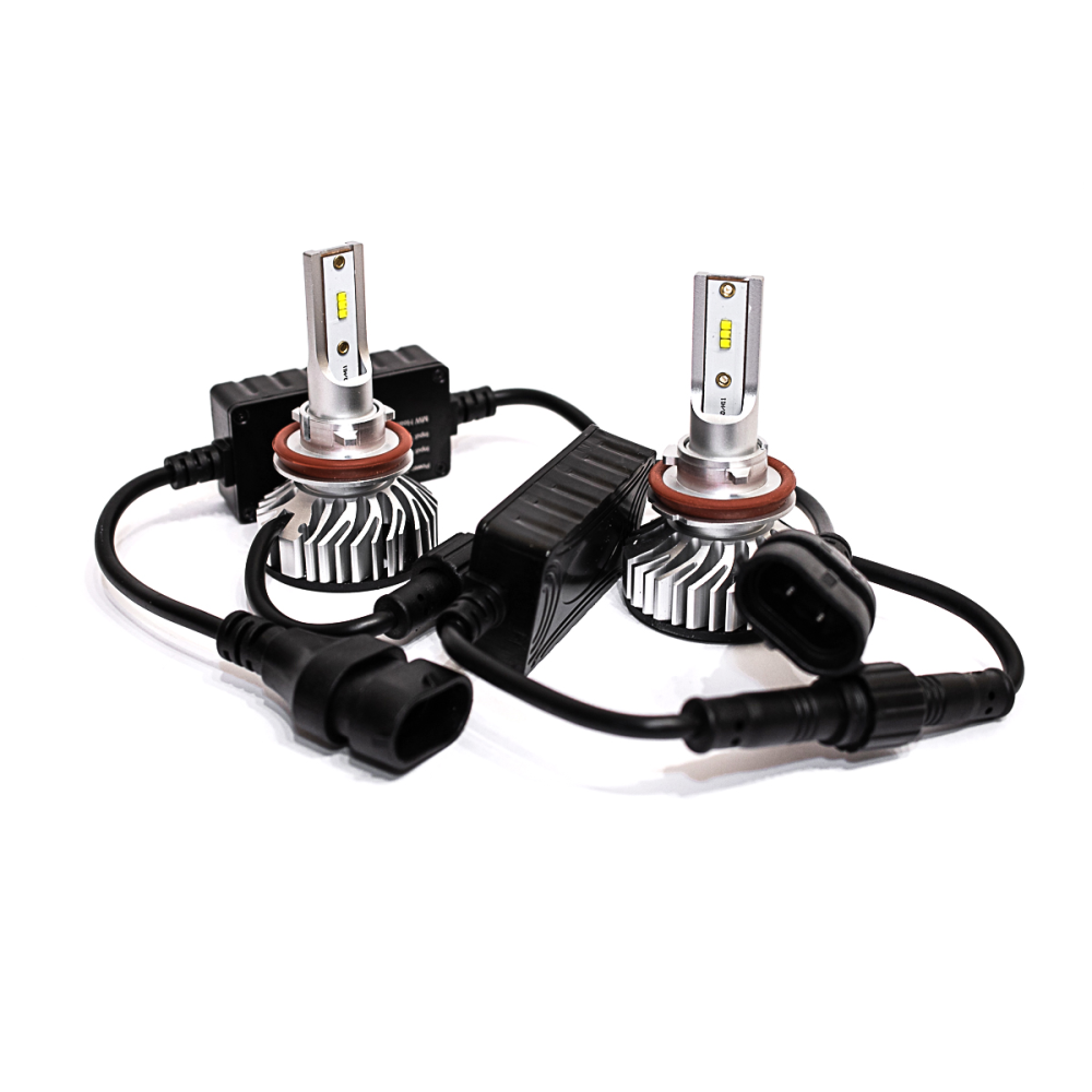 Комплект LED ламп AllLight F2 H11 50W 6500K 7000lm з вентиляторами (Philips technology)