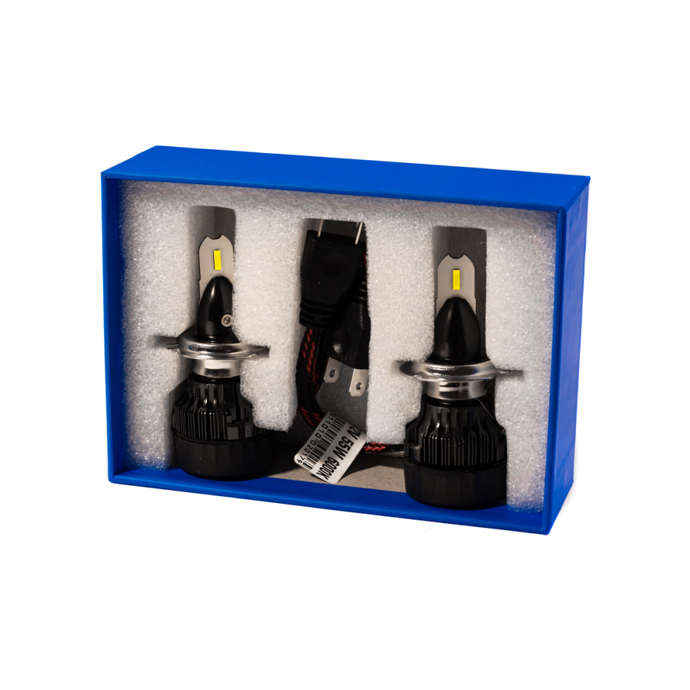 Комплект LED ламп HeadLight Mi7 H11 (PGJ19-2) 55W 12V 4000Lm з активним охолодженням