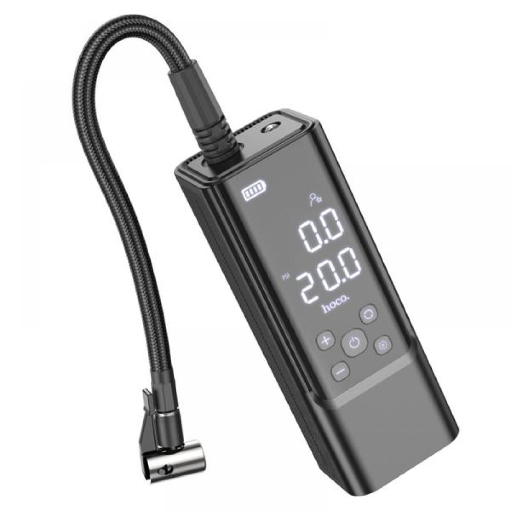 Компресор HOCO ZP7 12V/5000mAh/570г(без кабеля)/ліхтар/10,3бар/65x56x176мм