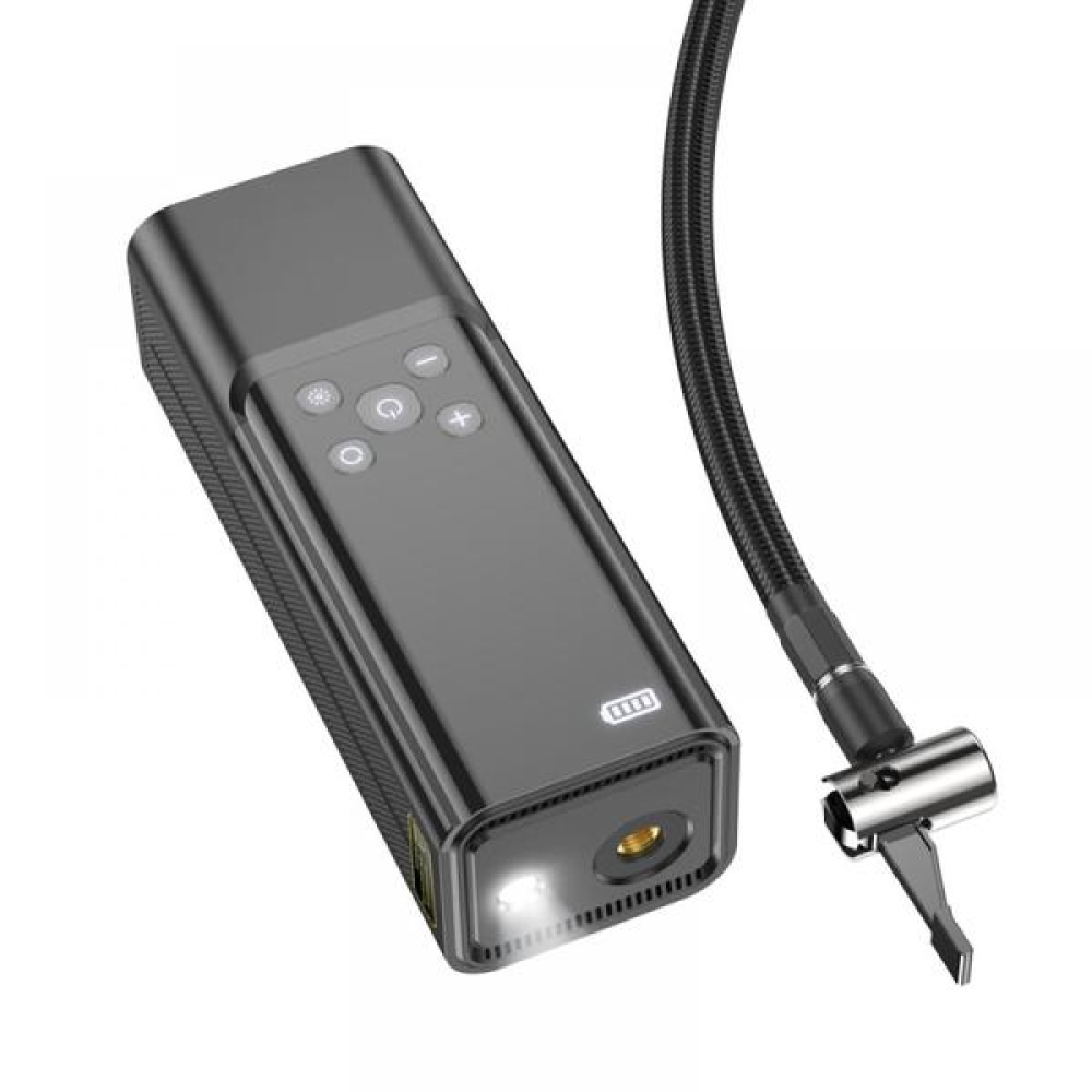Компресор HOCO ZP7 12V/5000mAh/570г(без кабеля)/ліхтар/10,3бар/65x56x176мм