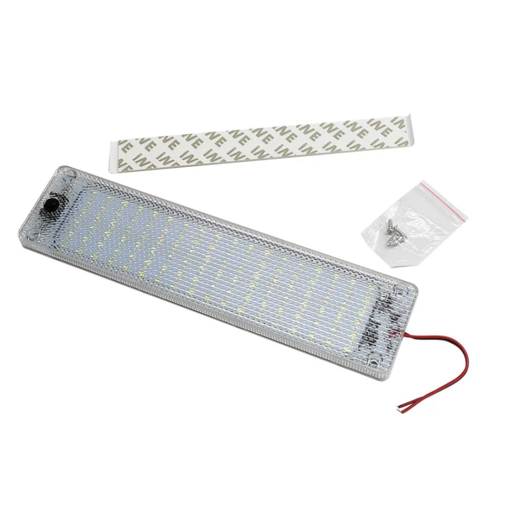 Підсвічування салону з вимикачем 12-24V 108SMD 2835 White (247*61*11мм) SND-0010 (H-247-61-108D) 13W
