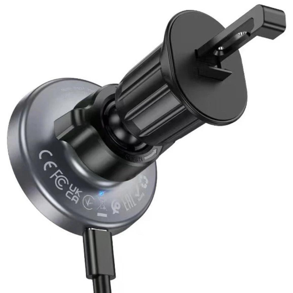 Автотримач з бездротовою зарядкою Borofone BH211 MagSafe, Q15W (гачок)