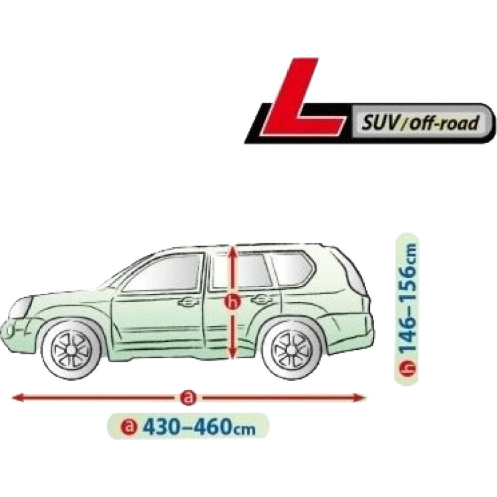 Тент Джип/Мінівен 460х156х148 см (L) Perfect Garage SUV/OFF ROAD “KEGEL“5-4654-249-4030“