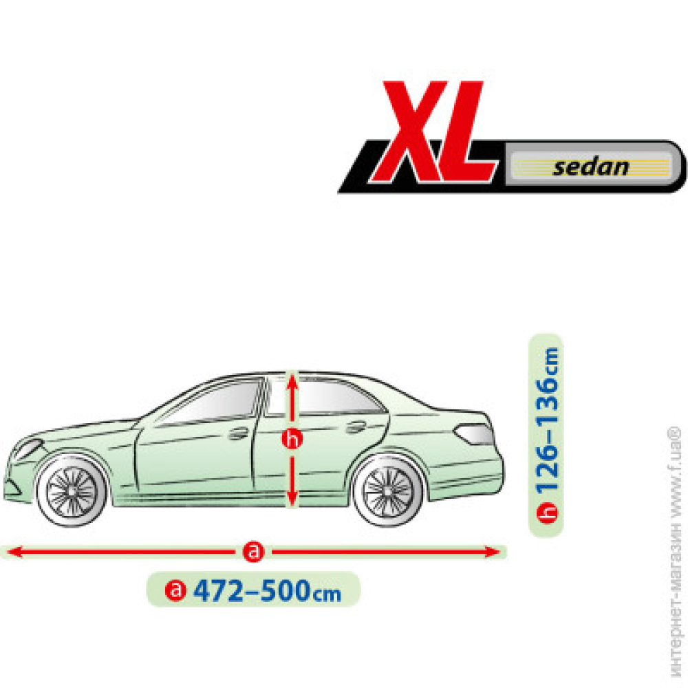 Тент Седан 500x178x136см (XL) Membrane Garage Sedan “KEGEL“ “5-4745-248-3050“ (мішок)