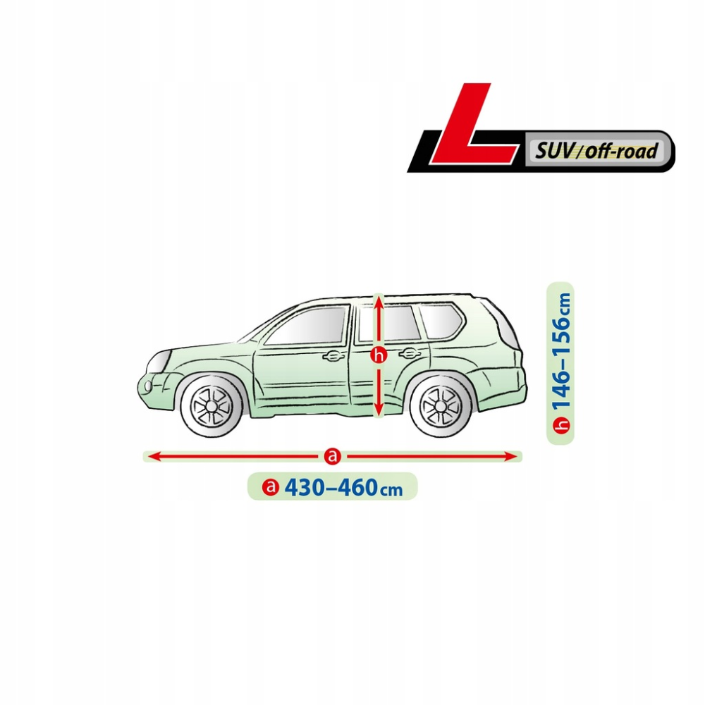 Тент Джип/Мінівен 460х195х156 см (L) Membrane Garage SUV/OFF ROAD “KEGEL“5-4754-248-3050“ (мішок)