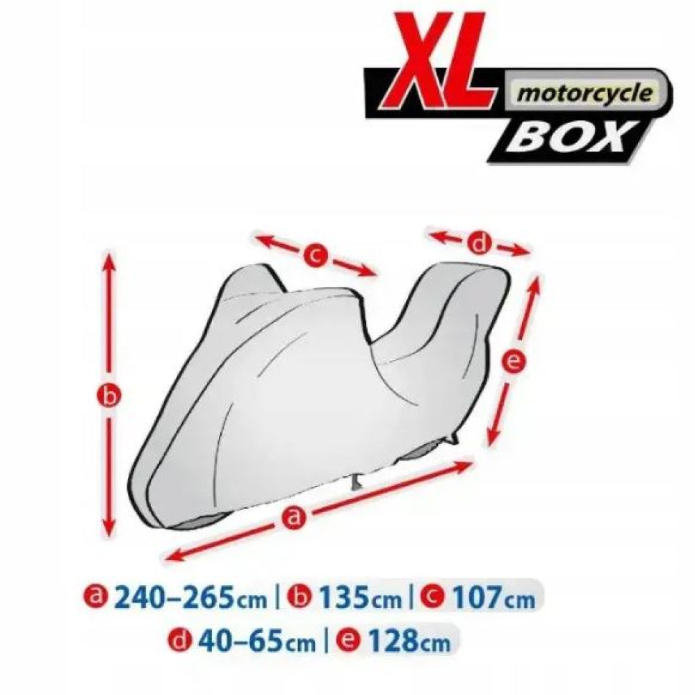 Тент на мотоцикл 240-265х135х107 см (XL Box) Basic Garage “KEGEL“ 5-4177-248-3020