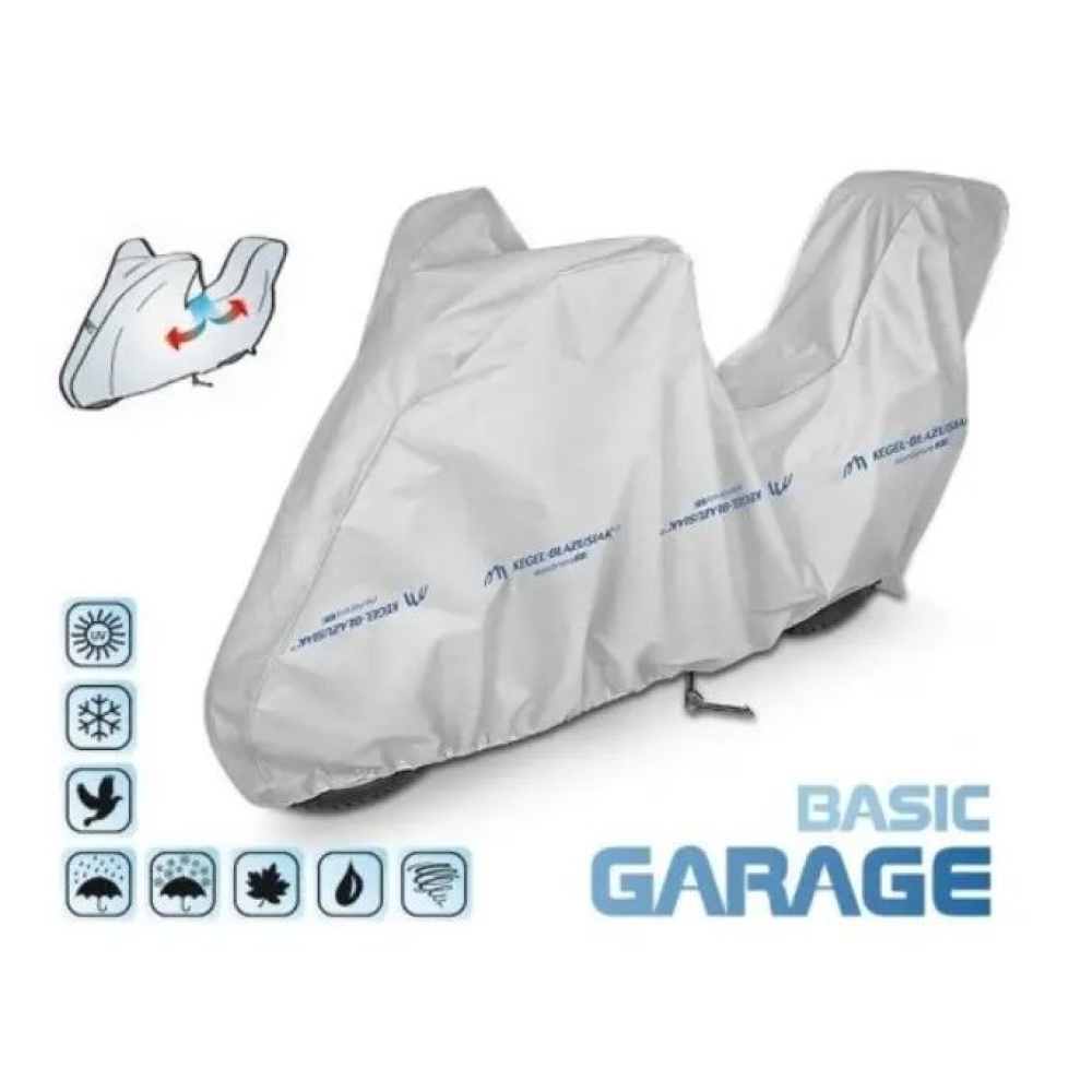 Тент на мотоцикл 240-265х135х107 см (XL Box) Basic Garage “KEGEL“ 5-4177-248-3020