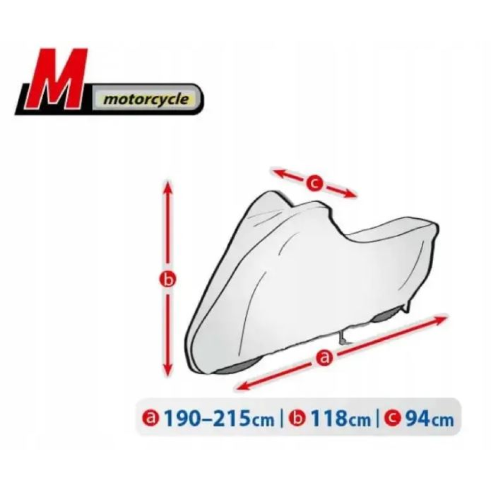 Тент на мотоцикл 190-215х118х94 см (M) Basic Garage “KEGEL“ 5-4172-248-3020