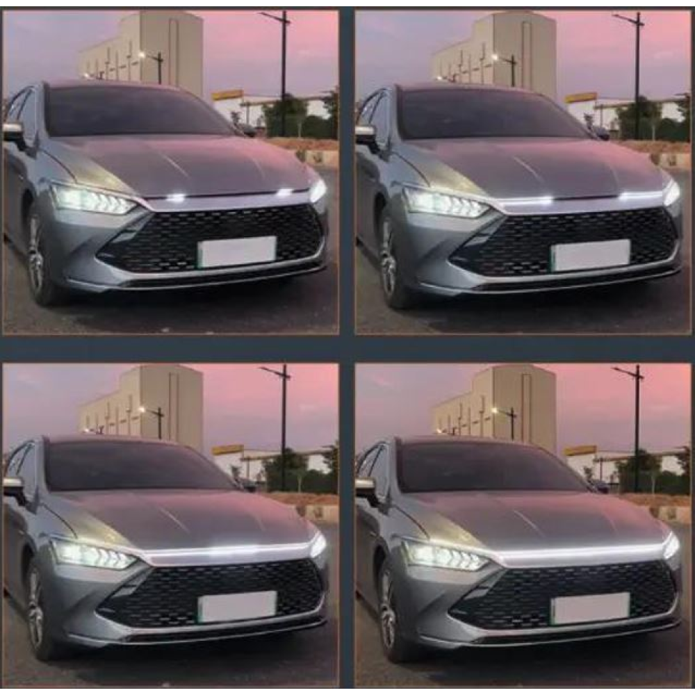 Підсвітка капота гнучка 12V LED динамічна Біла 180см (бокове свічення)