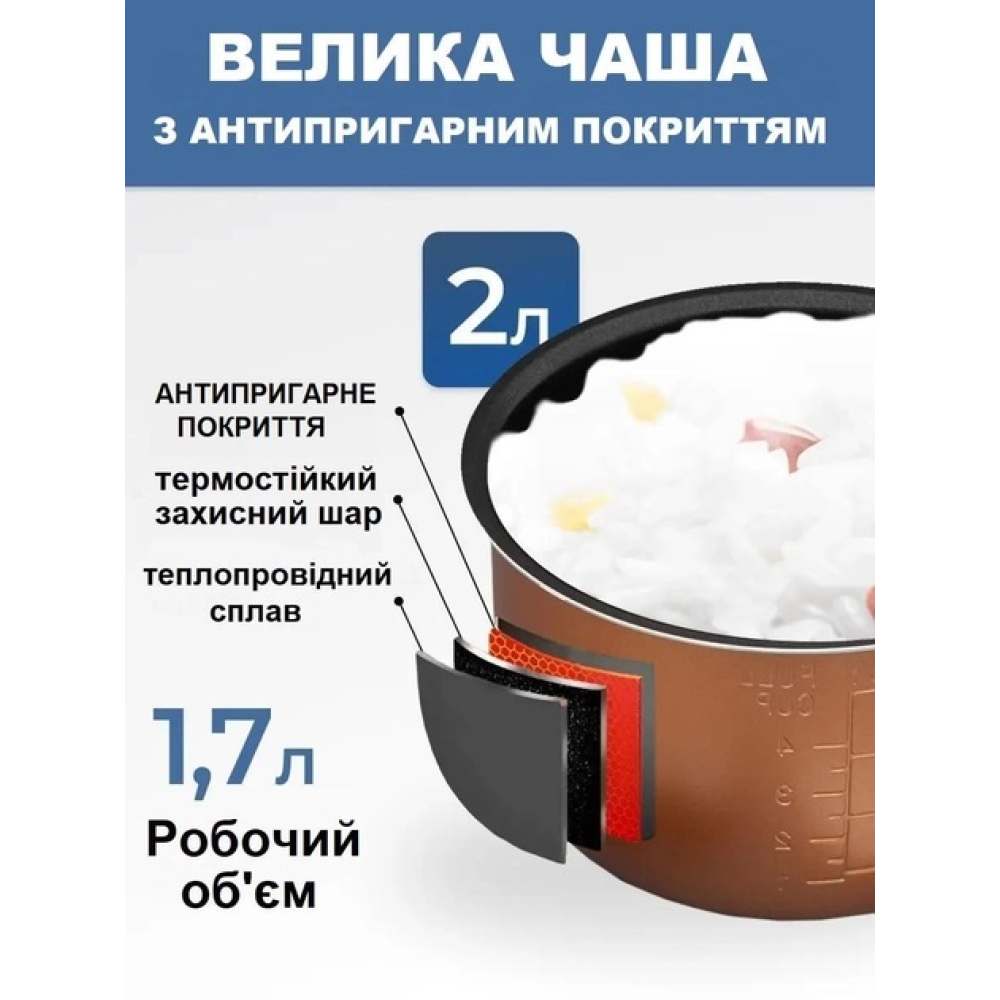 Мультиварка автомобільна рисоварка 2л 12-24в для легкової машини фури