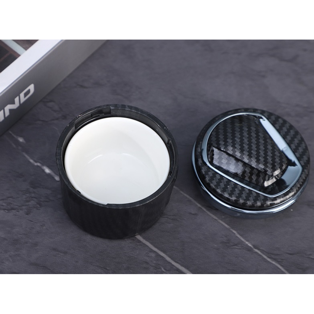 Попільничка Car Ashtray BMW CARBON підсвітка.(керамічна чаша) 8*8*6,5см