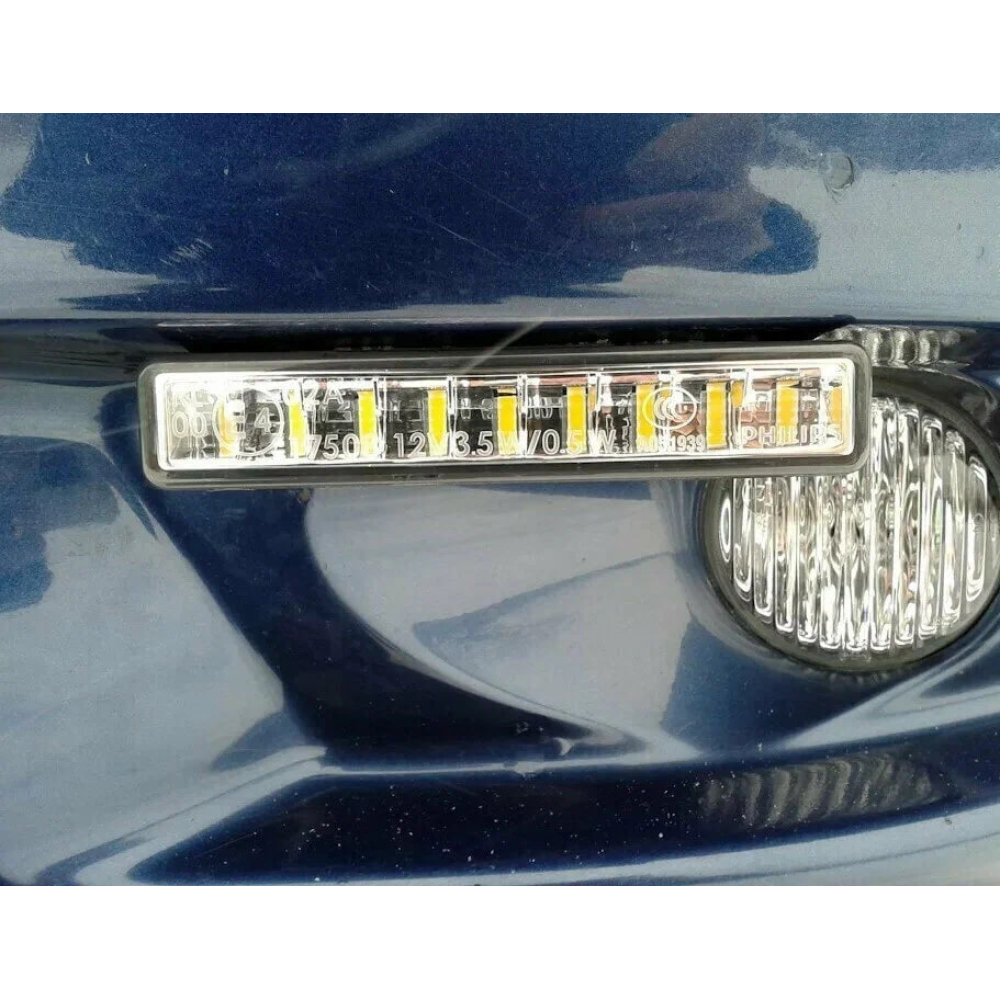 Денні ходові вогні PHILIPS LED DRL 6000К DayLight 9 діодів 12831WLEDX1