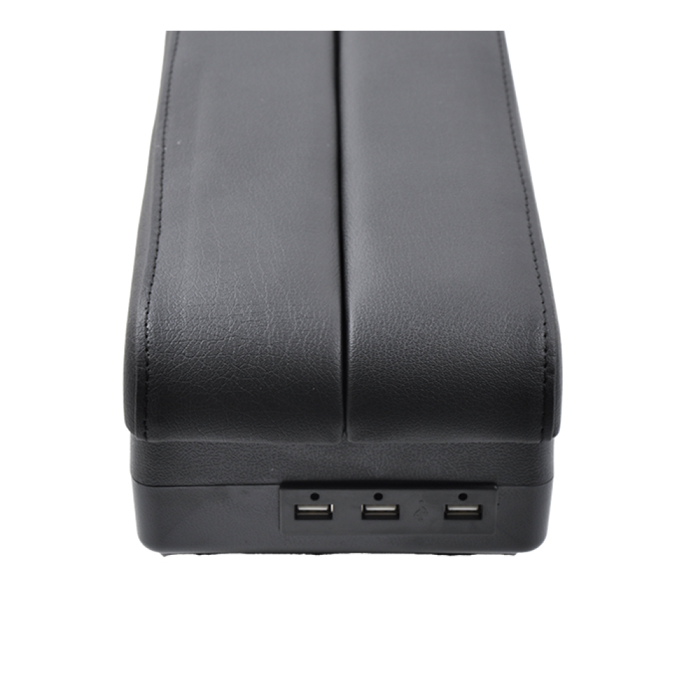 Підлокітник - Універсальний Чорний 14см / 7 USB Висувний,Попільничка,підсклянник