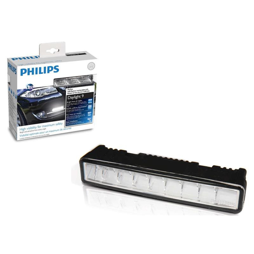 Денні ходові вогні PHILIPS LED DRL 6000К DayLight 9 діодів 12831WLEDX1